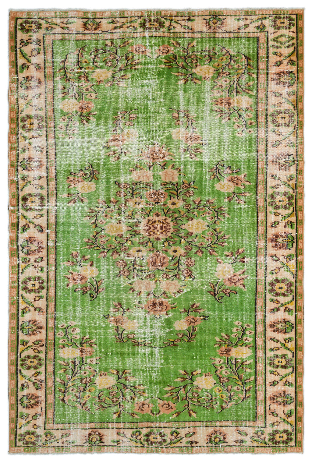 Retro Over Dyed Vintage Rug 6'0'' x 9'1'' ft 184 x 278 cm