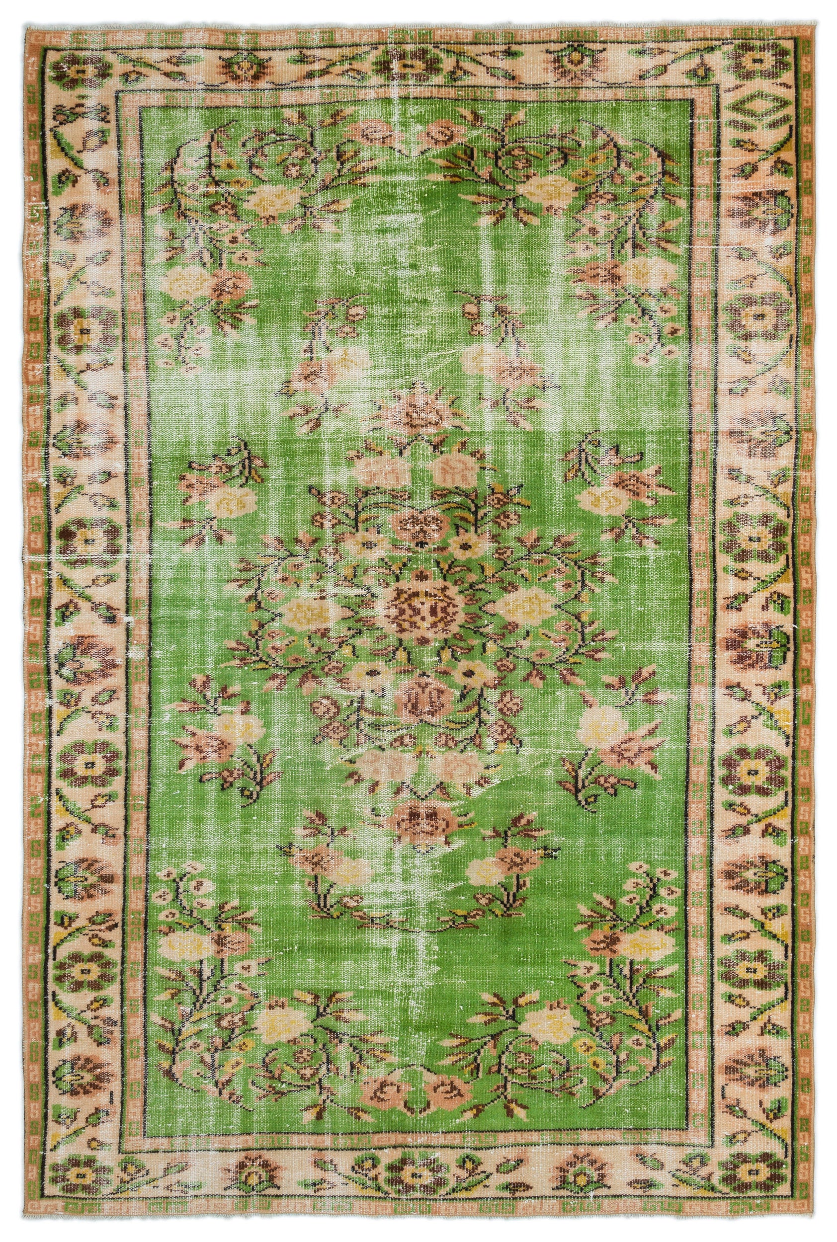 Retro Over Dyed Vintage Rug 6'0'' x 9'1'' ft 184 x 278 cm