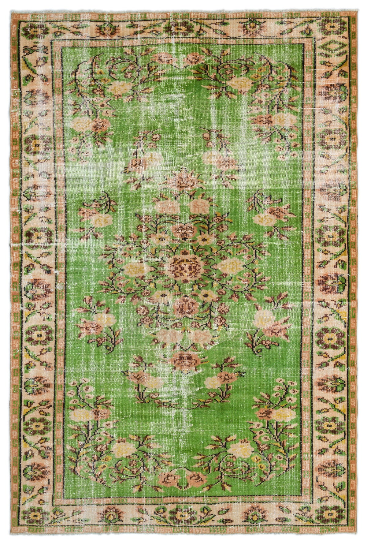 Retro Over Dyed Vintage Rug 6&#39;0&#39;&#39; x 9&#39;1&#39;&#39; ft 184 x 278 cm
