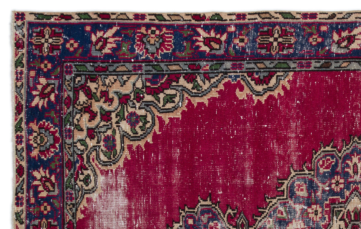 Naturel Over Dyed Vintage Rug 5&#39;8&#39;&#39; x 8&#39;11&#39;&#39; ft 173 x 271 cm