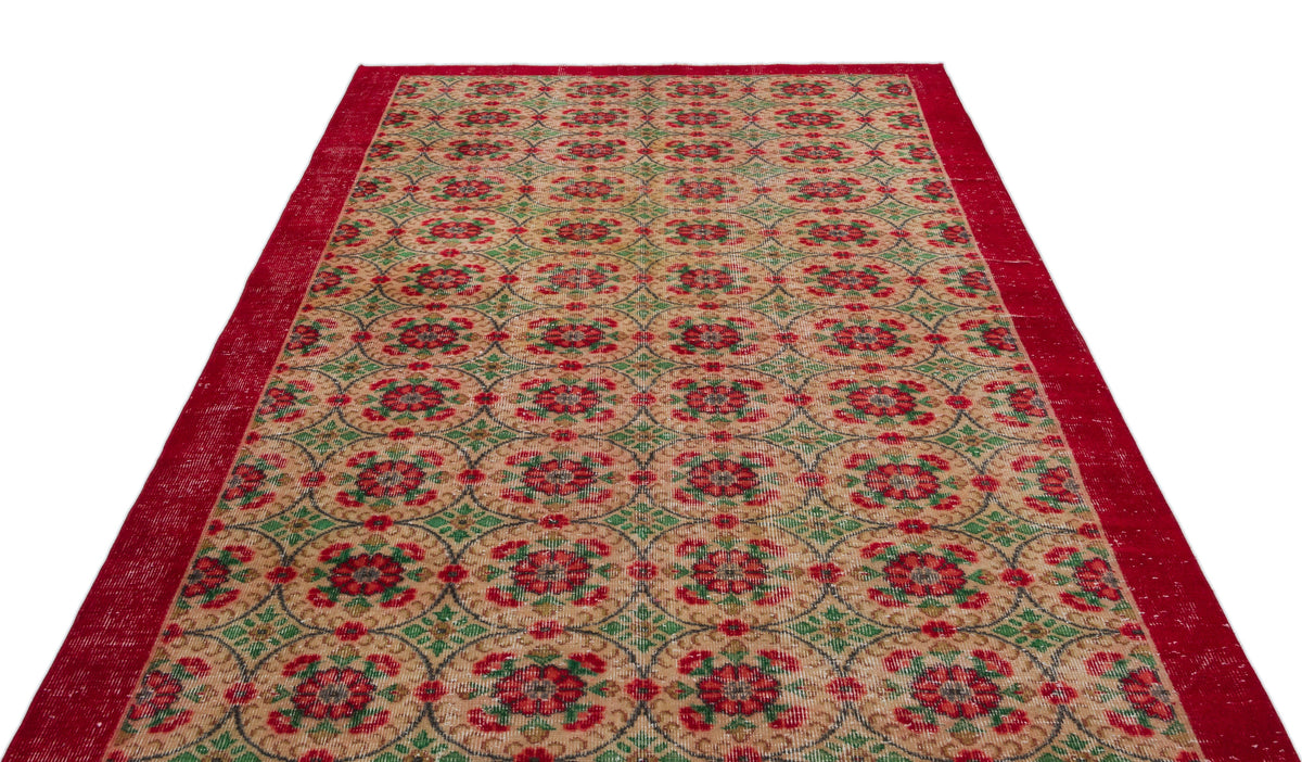 Naturel Over Dyed Vintage Rug 5&#39;10&#39;&#39; x 8&#39;9&#39;&#39; ft 178 x 266 cm