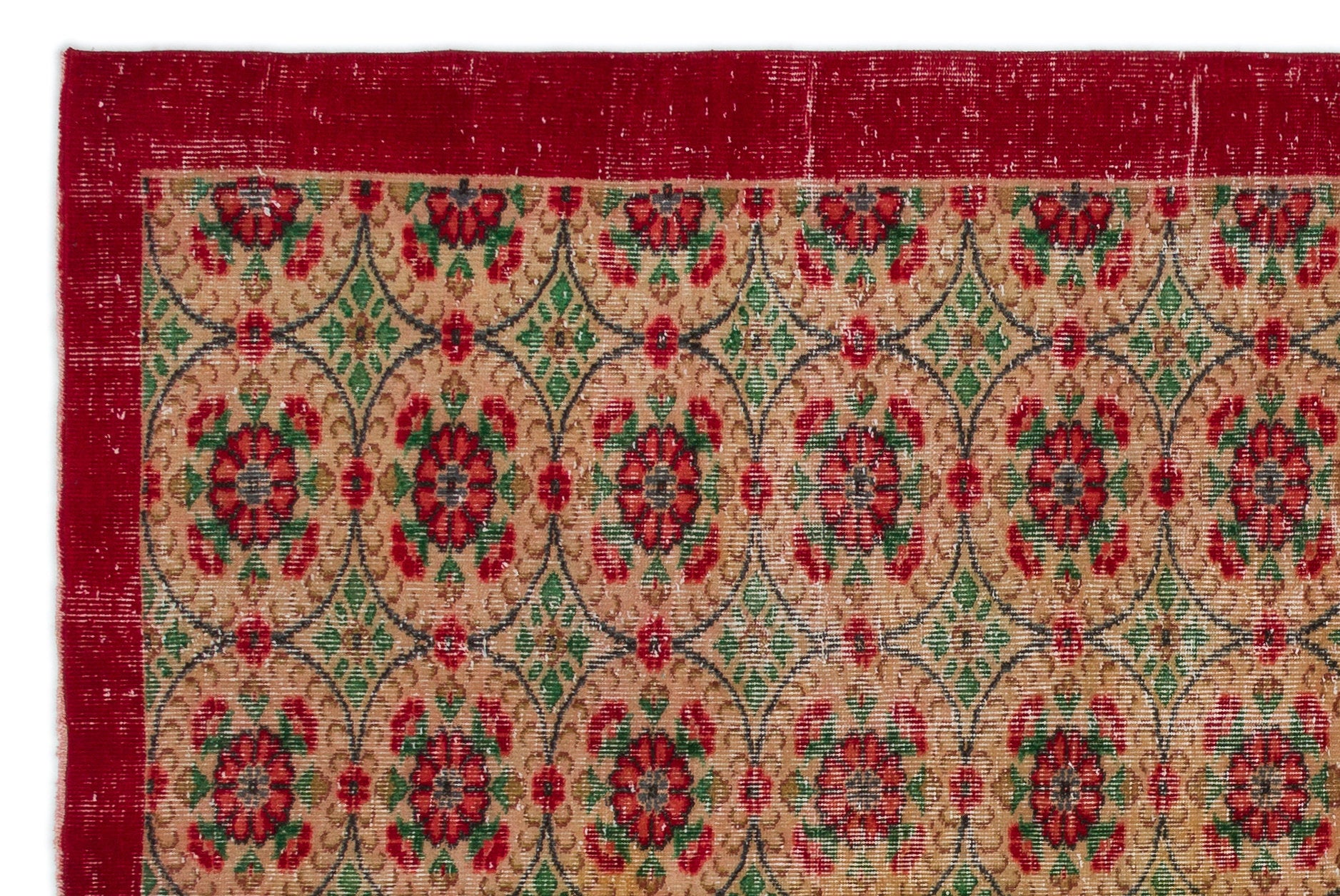 Naturel Over Dyed Vintage Rug 5'10'' x 8'9'' ft 178 x 266 cm