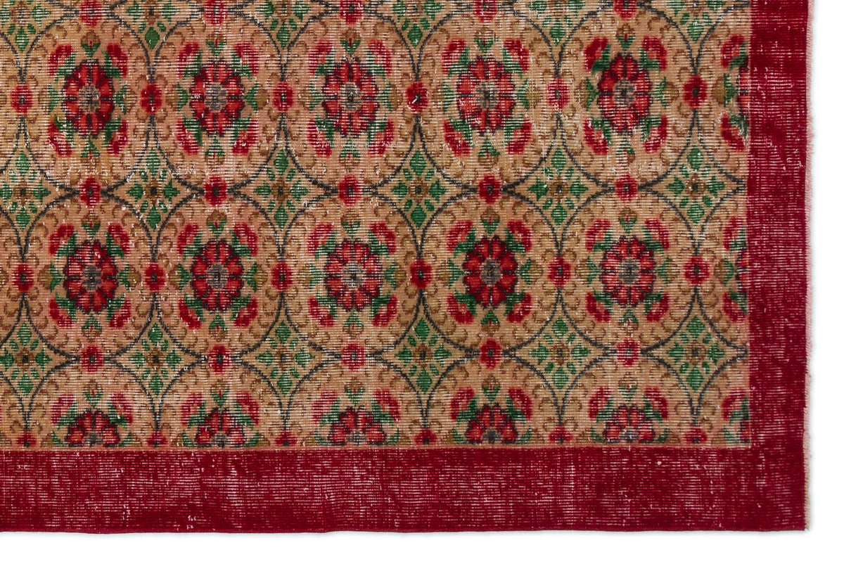 Naturel Over Dyed Vintage Rug 5&#39;10&#39;&#39; x 8&#39;9&#39;&#39; ft 178 x 266 cm