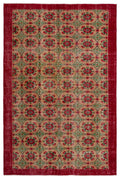 Naturel Over Dyed Vintage Rug 5'10'' x 8'9'' ft 178 x 266 cm