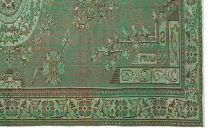 Retro Over Dyed Vintage Rug 5'10'' x 9'4'' ft 178 x 285 cm