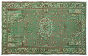 Retro Over Dyed Vintage Rug 5'10'' x 9'4'' ft 178 x 285 cm