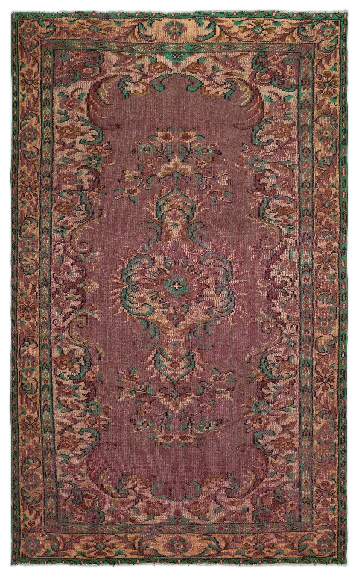 Naturel Over Dyed Vintage Rug 5&#39;2&#39;&#39; x 8&#39;8&#39;&#39; ft 158 x 263 cm