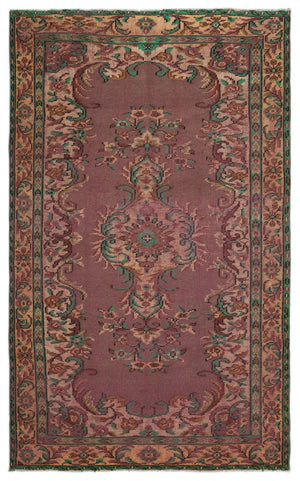 Naturel Over Dyed Vintage Rug 5'2'' x 8'8'' ft 158 x 263 cm