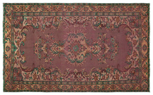 Naturel Over Dyed Vintage Rug 5'2'' x 8'8'' ft 158 x 263 cm