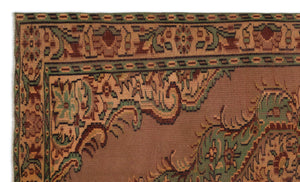 Naturel Over Dyed Vintage Rug 5'1'' x 8'6'' ft 154 x 260 cm