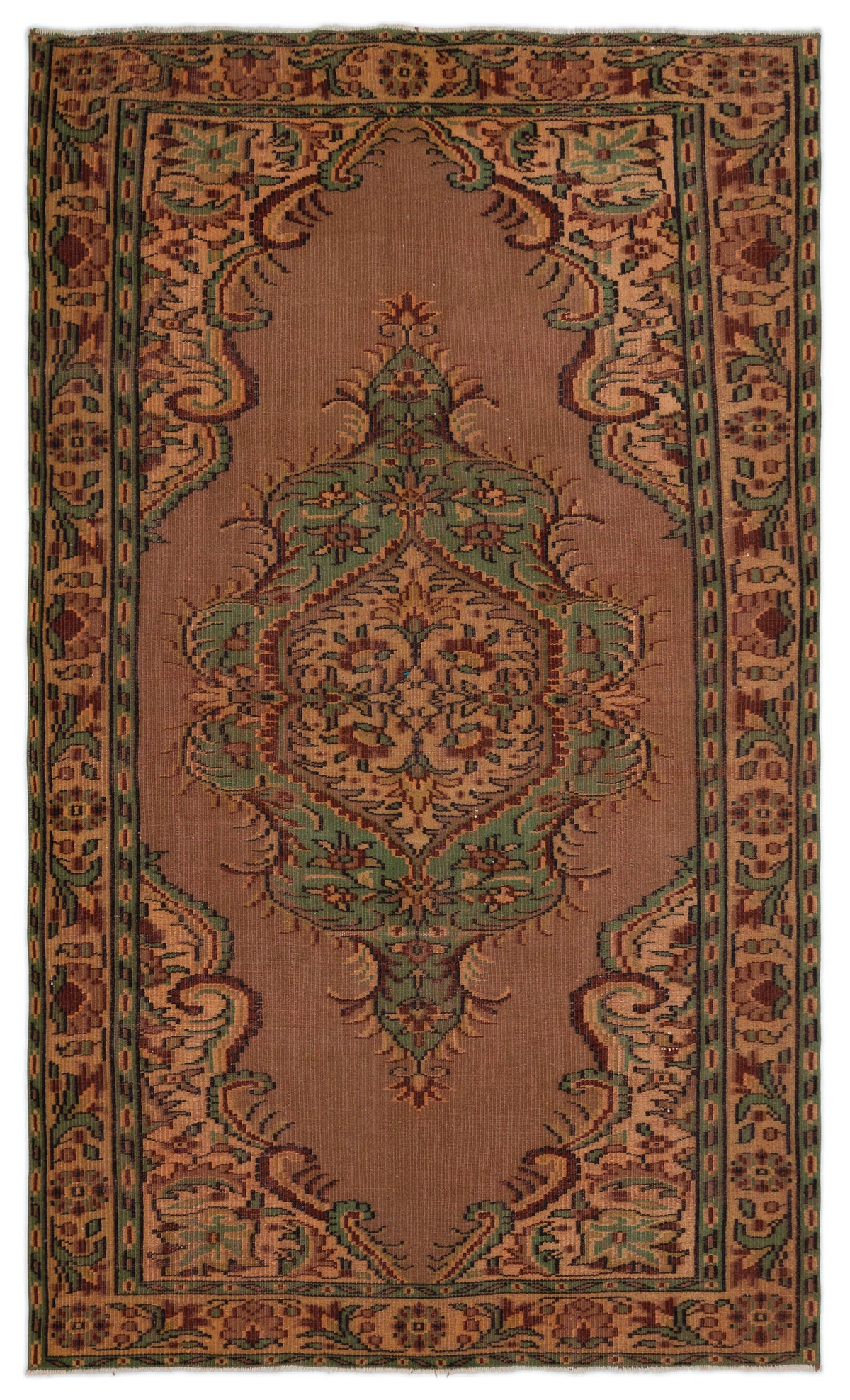 Naturel Over Dyed Vintage Rug 5&#39;1&#39;&#39; x 8&#39;6&#39;&#39; ft 154 x 260 cm