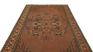 Naturel Over Dyed Vintage Rug 5'11'' x 9'1'' ft 181 x 277 cm