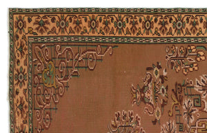 Naturel Over Dyed Vintage Rug 5'11'' x 9'1'' ft 181 x 277 cm