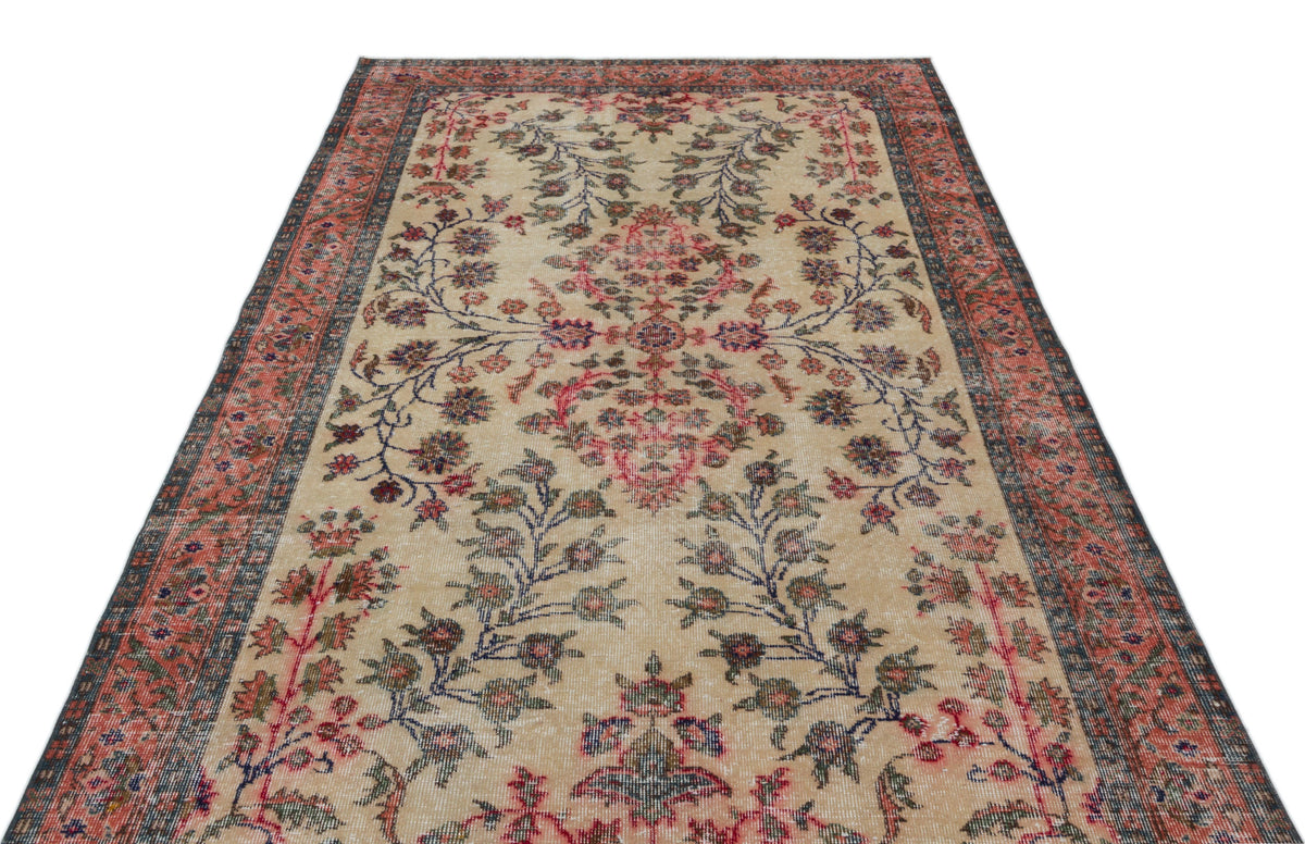Naturel Over Dyed Vintage Rug 5&#39;2&#39;&#39; x 9&#39;2&#39;&#39; ft 158 x 280 cm