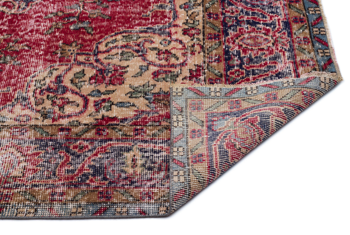 Naturel Over Dyed Vintage Rug 5&#39;5&#39;&#39; x 8&#39;11&#39;&#39; ft 165 x 272 cm