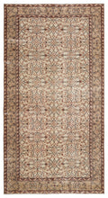 Beige Over Dyed Vintage Rug 4'10'' x 8'8'' ft 148 x 263 cm
