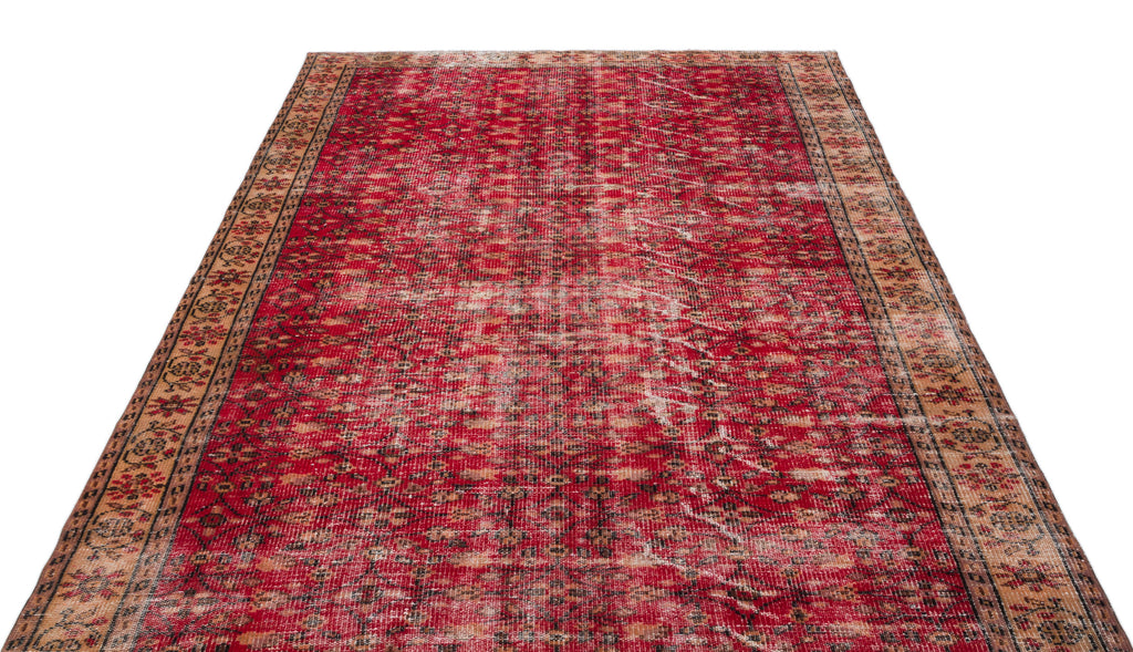 Naturel Over Dyed Vintage Rug 5'10'' x 9'7'' ft 177 x 292 cm