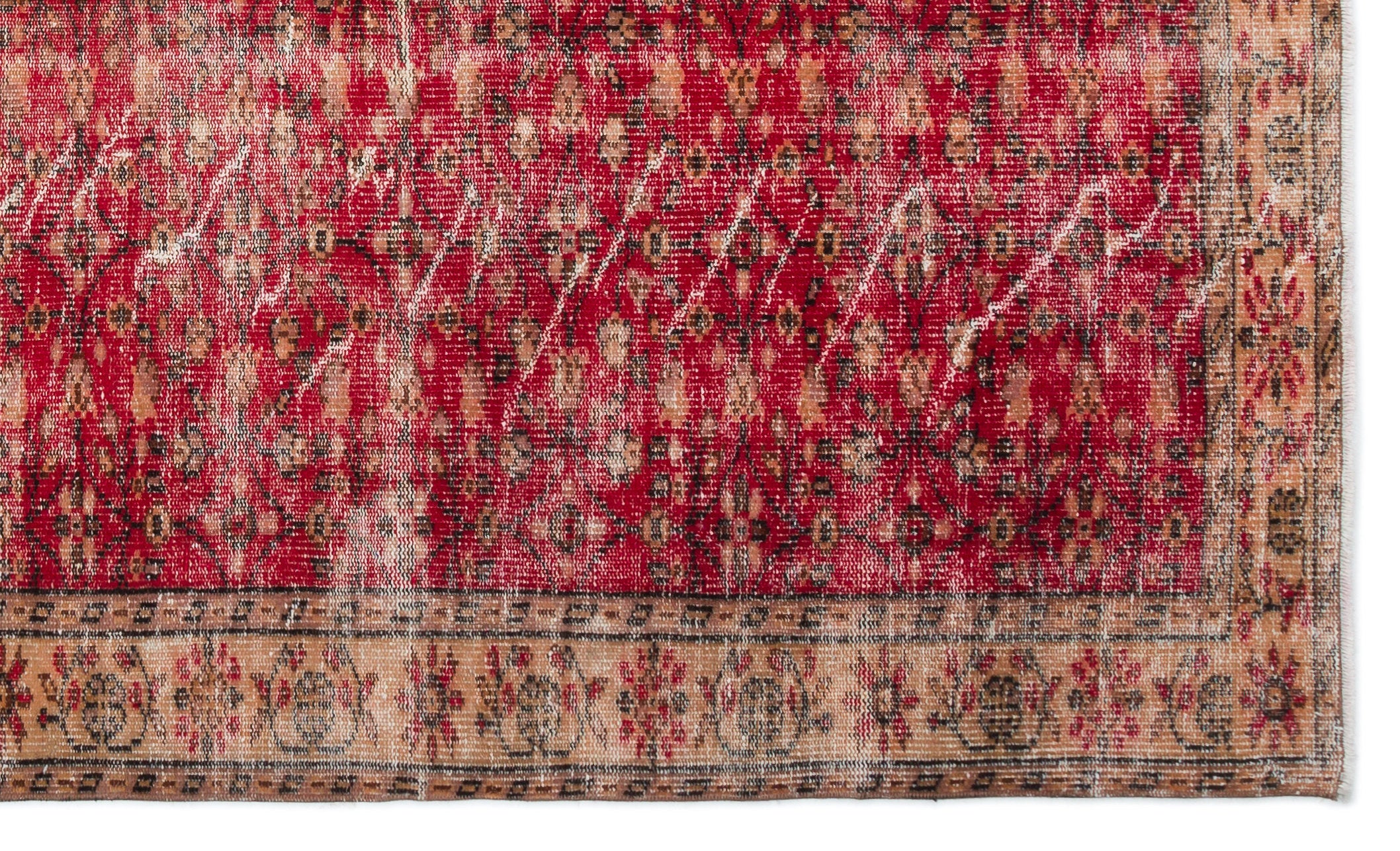 Naturel Over Dyed Vintage Rug 5'10'' x 9'7'' ft 177 x 292 cm