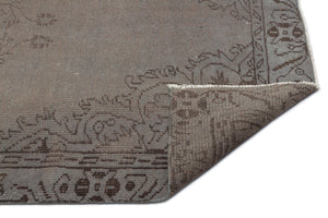 Gray Over Dyed Vintage Rug 4'9'' x 8'3'' ft 145 x 251 cm