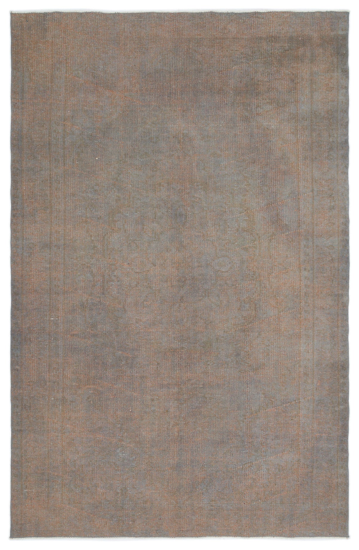 Gray Over Dyed Vintage Rug 5&#39;6&#39;&#39; x 8&#39;10&#39;&#39; ft 168 x 268 cm