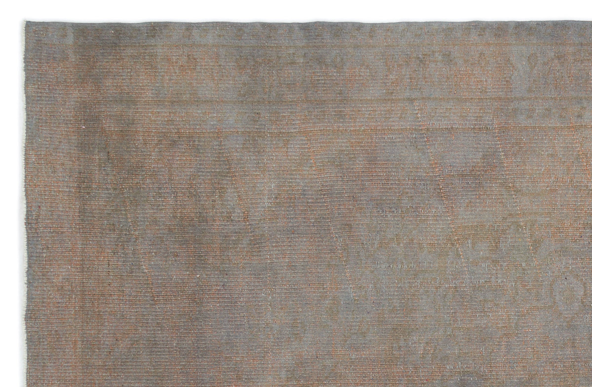 Gray Over Dyed Vintage Rug 5&#39;6&#39;&#39; x 8&#39;10&#39;&#39; ft 168 x 268 cm