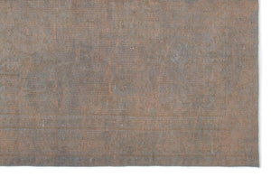 Gray Over Dyed Vintage Rug 5'6'' x 8'10'' ft 168 x 268 cm