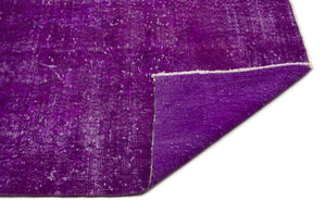Purple Over Dyed Vintage Rug 7'0'' x 10'8'' ft 214 x 324 cm