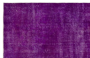 Purple Over Dyed Vintage Rug 7'0'' x 10'8'' ft 214 x 324 cm