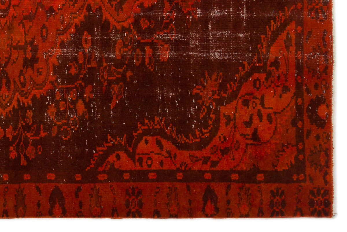 Retro Over Dyed Vintage Rug 5&#39;11&#39;&#39; x 8&#39;11&#39;&#39; ft 181 x 273 cm