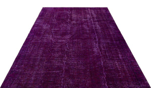 Purple Over Dyed Vintage Rug 6'3'' x 9'7'' ft 191 x 291 cm