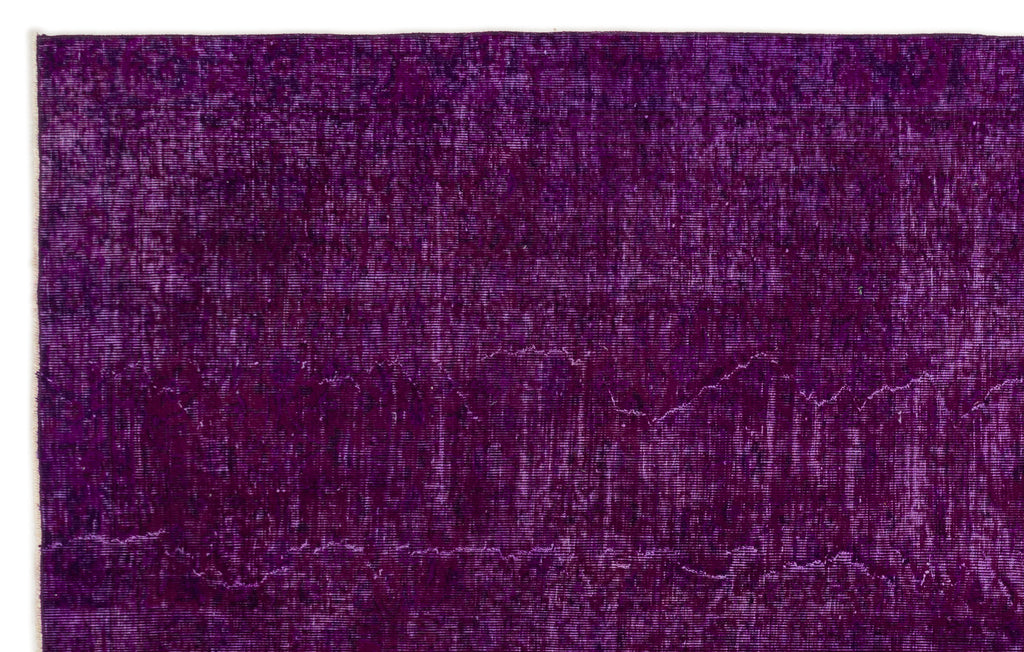 Purple Over Dyed Vintage Rug 6'3'' x 9'7'' ft 191 x 291 cm