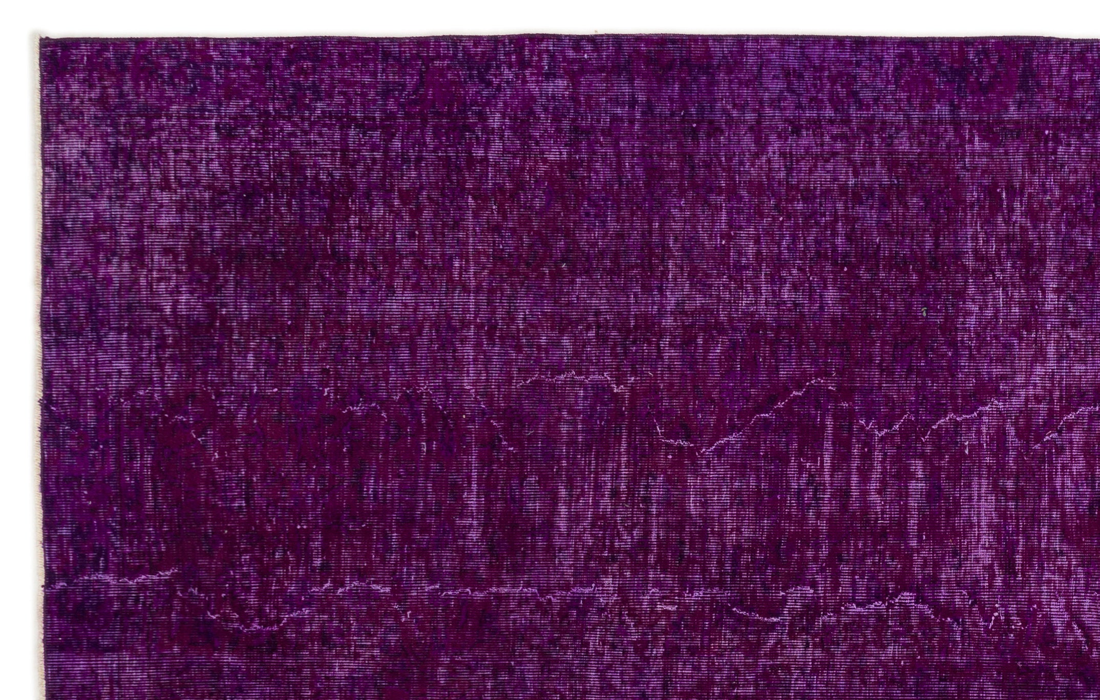 Purple Over Dyed Vintage Rug 6'3'' x 9'7'' ft 191 x 291 cm