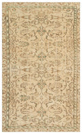Beige Over Dyed Vintage Rug 4'11'' x 8'0'' ft 149 x 245 cm