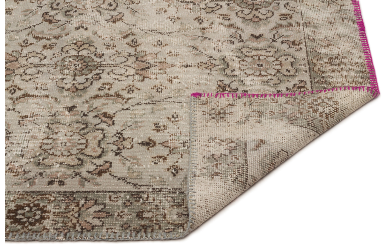 Retro Design Gray Over Dyed Vintage Rug 5'7'' x 9'8'' ft 170 x 295 cm