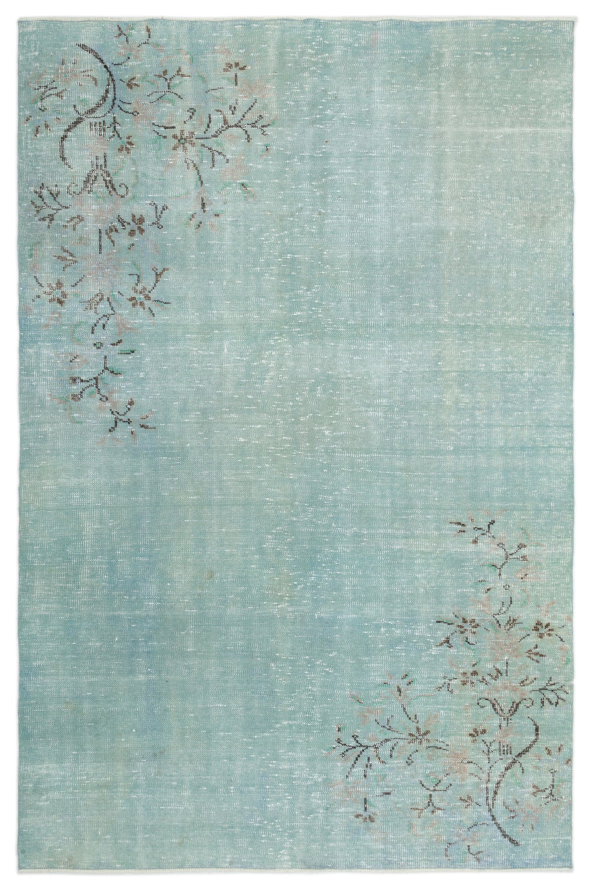 Naturel Over Dyed Vintage Rug 5&#39;11&#39;&#39; x 8&#39;10&#39;&#39; ft 180 x 270 cm