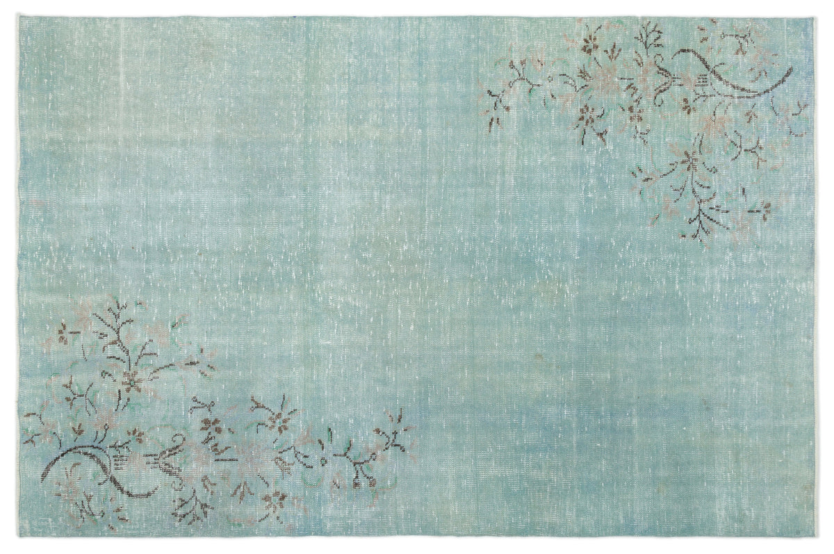 Naturel Over Dyed Vintage Rug 5&#39;11&#39;&#39; x 8&#39;10&#39;&#39; ft 180 x 270 cm