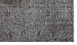 Gray Over Dyed Vintage Rug 5'2'' x 8'10'' ft 158 x 270 cm