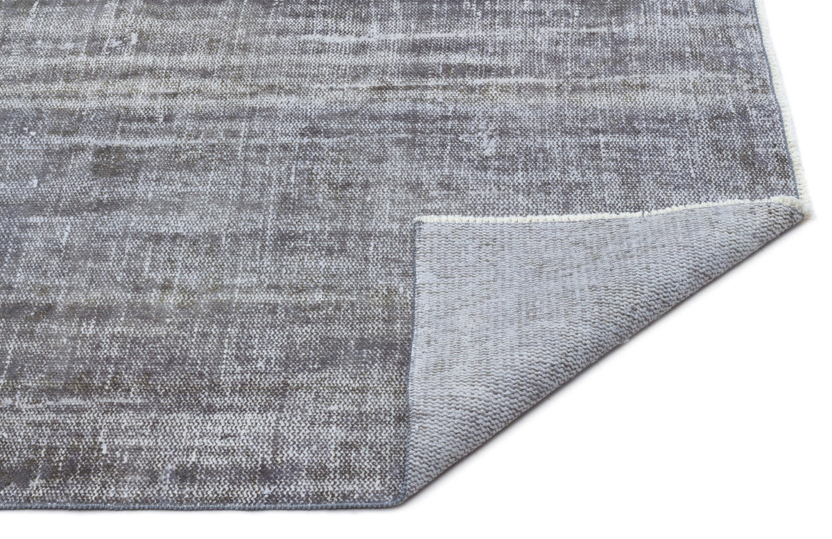 Blue Over Dyed Vintage Rug 4&#39;0&#39;&#39; x 7&#39;3&#39;&#39; ft 122 x 222 cm