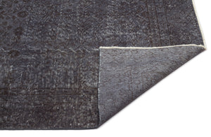 Gray Over Dyed Vintage Rug 6'3'' x 9'5'' ft 191 x 288 cm