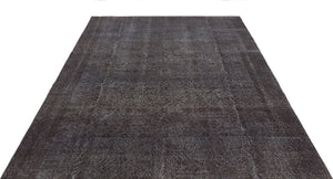 Gray Over Dyed Vintage Rug 6'3'' x 9'5'' ft 191 x 288 cm