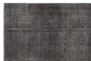 Gray Over Dyed Vintage Rug 6'3'' x 9'5'' ft 191 x 288 cm