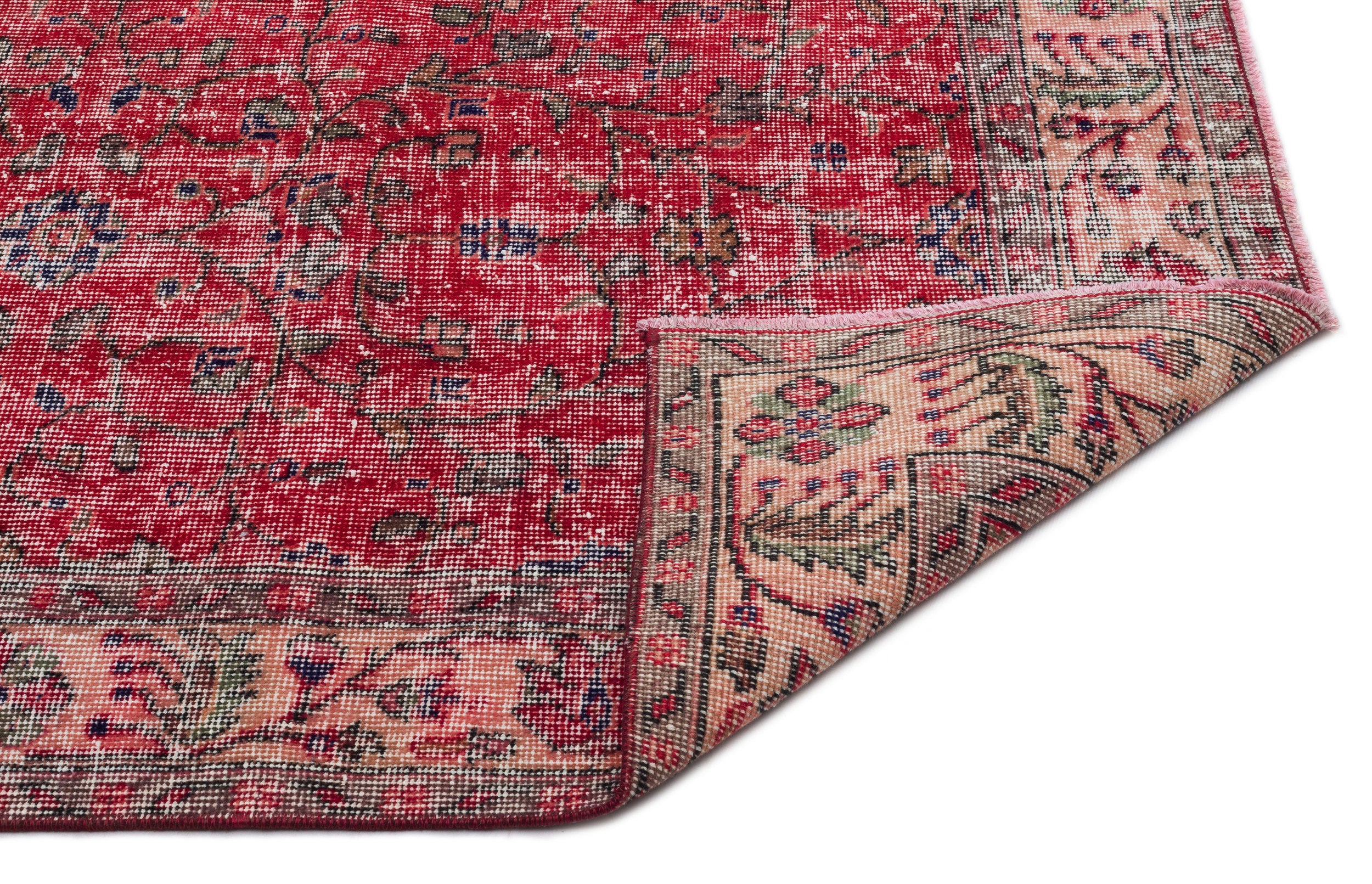 Naturel Over Dyed Vintage Rug 5'6'' x 8'8'' ft 168 x 264 cm