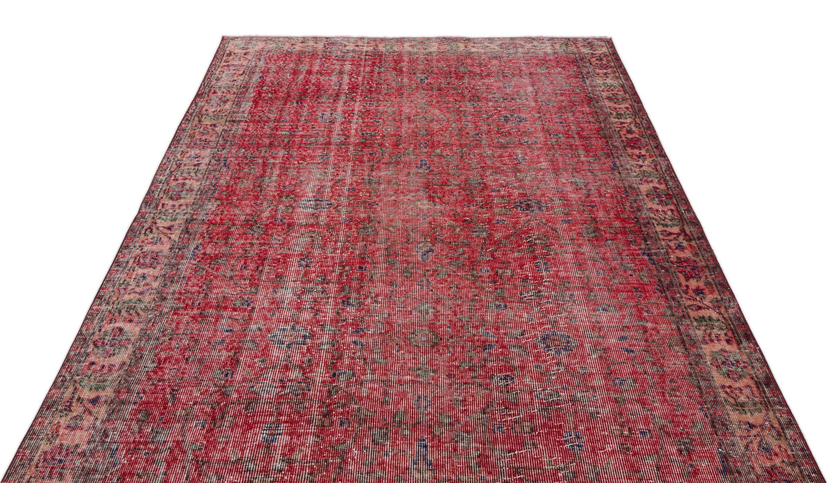 Naturel Over Dyed Vintage Rug 5&#39;6&#39;&#39; x 8&#39;8&#39;&#39; ft 168 x 264 cm
