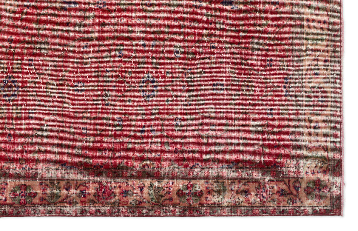 Naturel Over Dyed Vintage Rug 5&#39;6&#39;&#39; x 8&#39;8&#39;&#39; ft 168 x 264 cm
