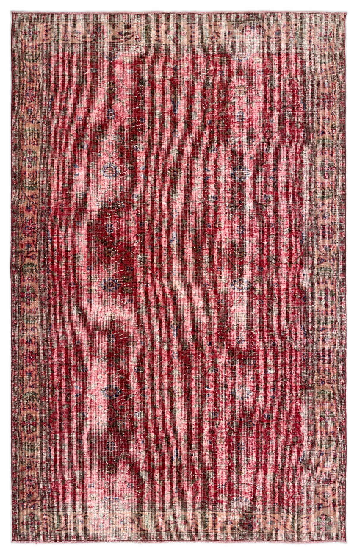 Naturel Over Dyed Vintage Rug 5&#39;6&#39;&#39; x 8&#39;8&#39;&#39; ft 168 x 264 cm
