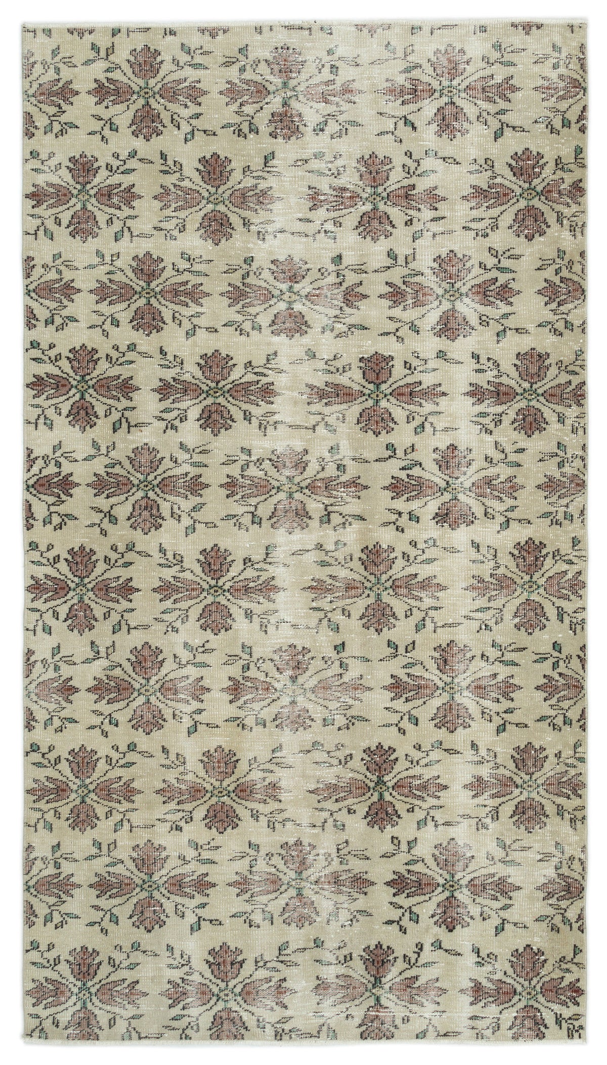 Naturel Over Dyed Vintage Rug 4&#39;10&#39;&#39; x 8&#39;8&#39;&#39; ft 147 x 263 cm