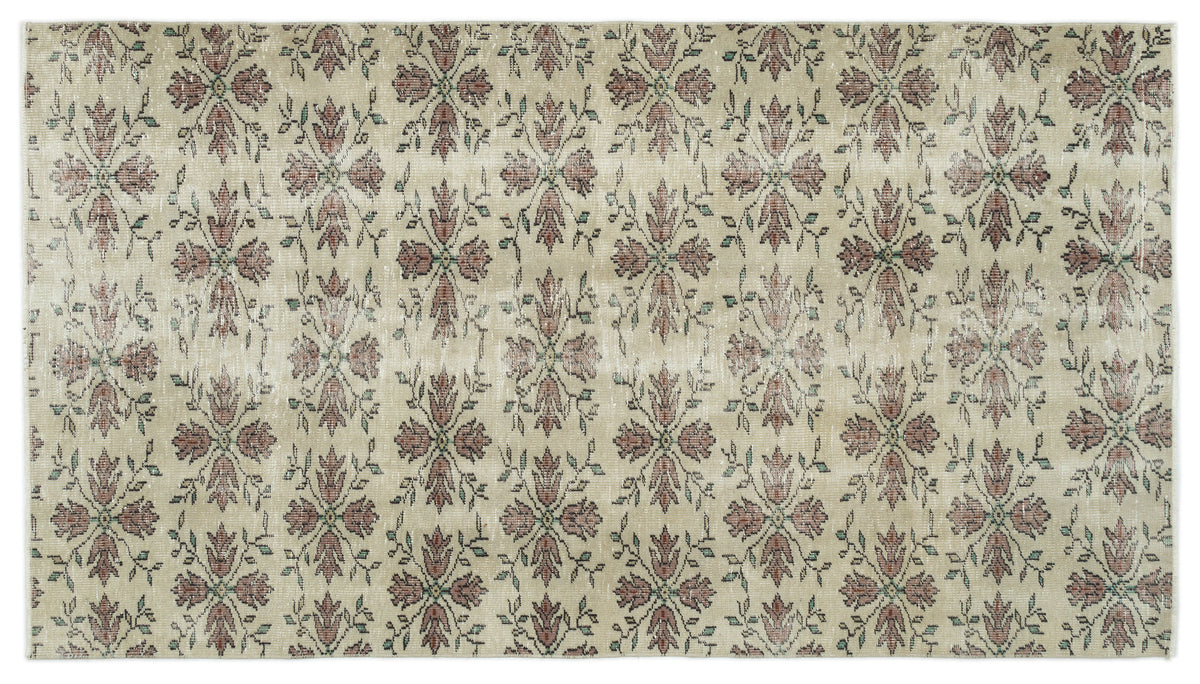 Naturel Over Dyed Vintage Rug 4&#39;10&#39;&#39; x 8&#39;8&#39;&#39; ft 147 x 263 cm