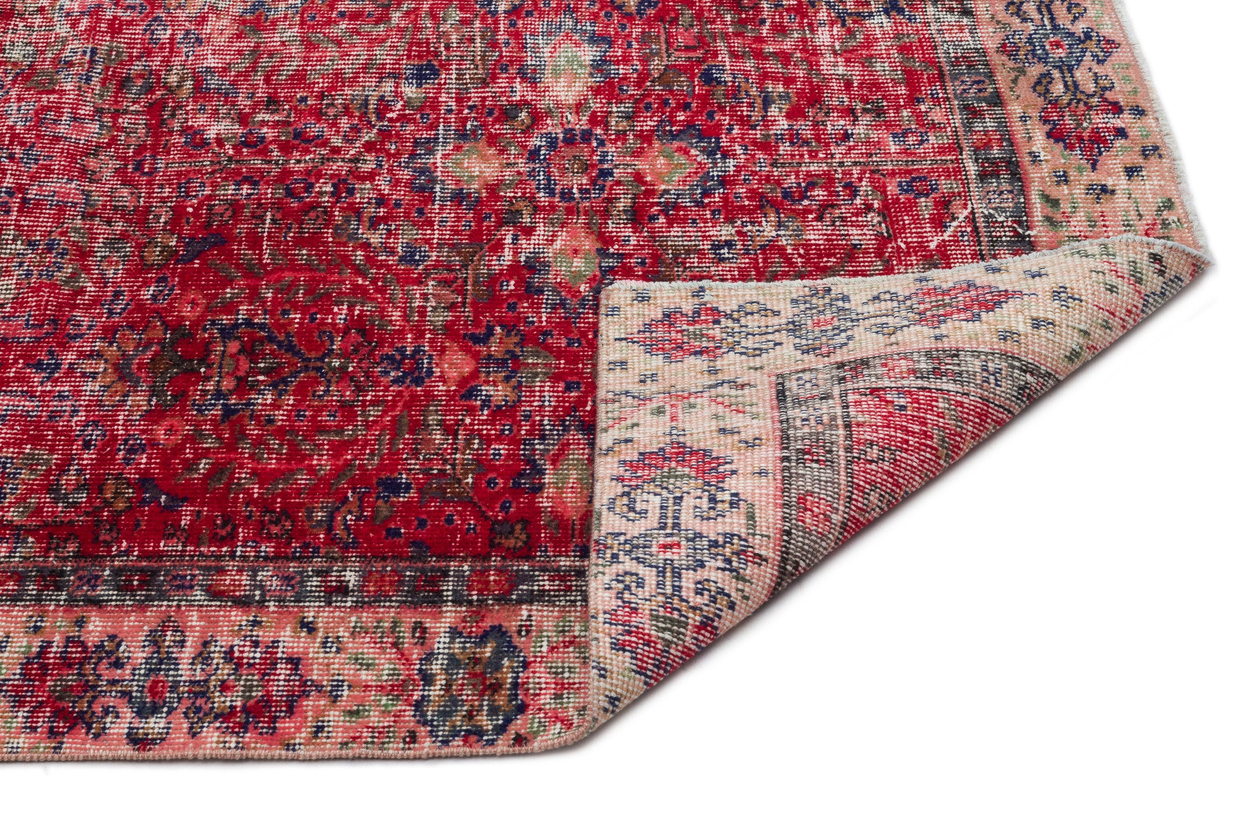 Naturel Over Dyed Vintage Rug 5'4'' x 9'4'' ft 163 x 284 cm