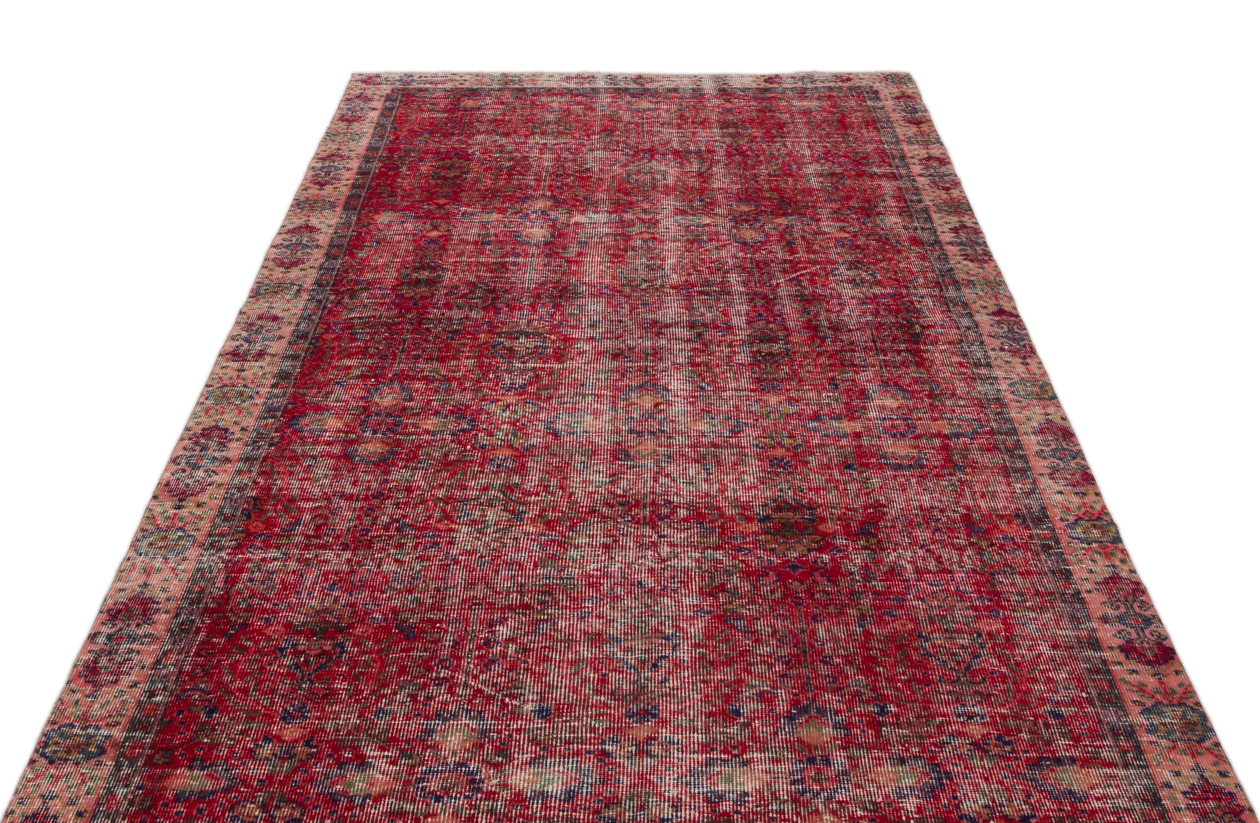 Naturel Over Dyed Vintage Rug 5'4'' x 9'4'' ft 163 x 284 cm