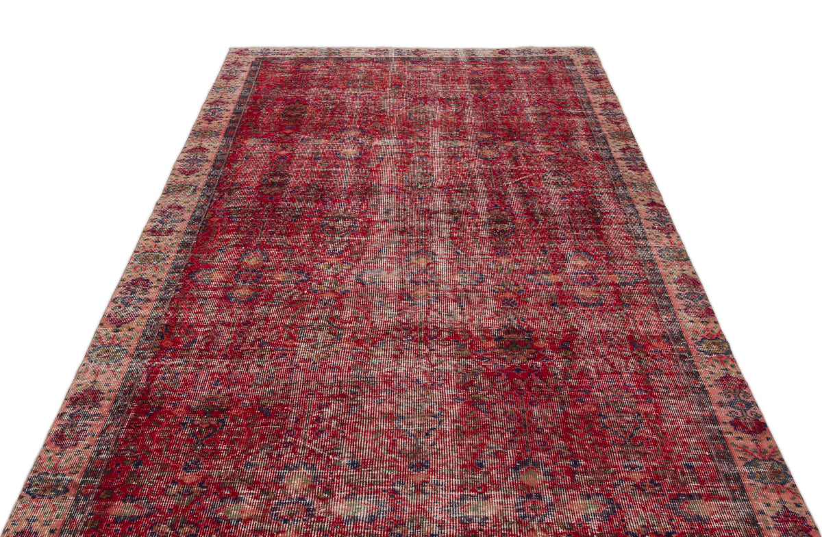 Naturel Over Dyed Vintage Rug 5&#39;4&#39;&#39; x 9&#39;4&#39;&#39; ft 163 x 284 cm